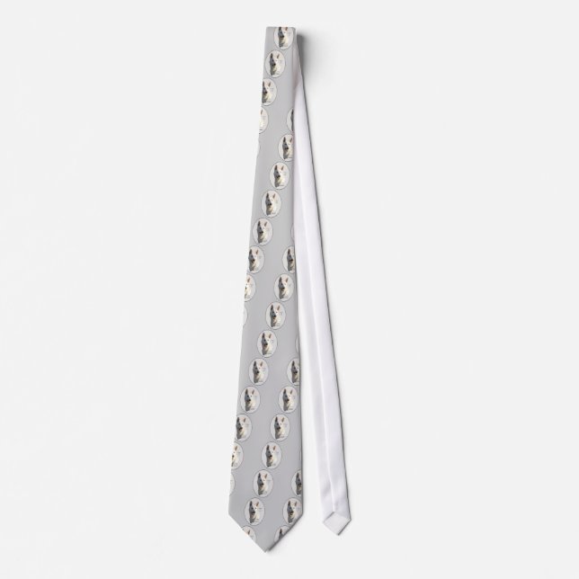 Cravate Cadeaux bergers allemands blancs (Devant)