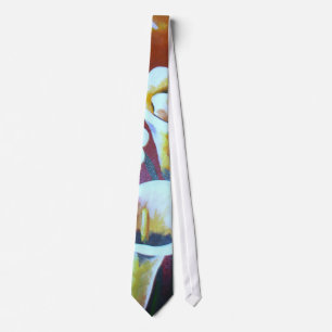 Cravate Calla Blanche Lit Des Fleurs De Coupe Artistique S