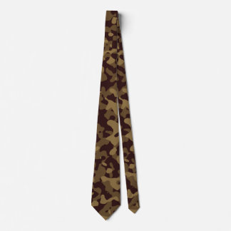 Cravate Camo Brown et beige