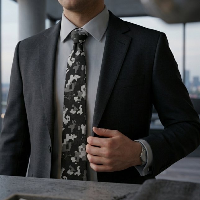 Cravate Camo Pixel Stealth (Créateur téléchargé)