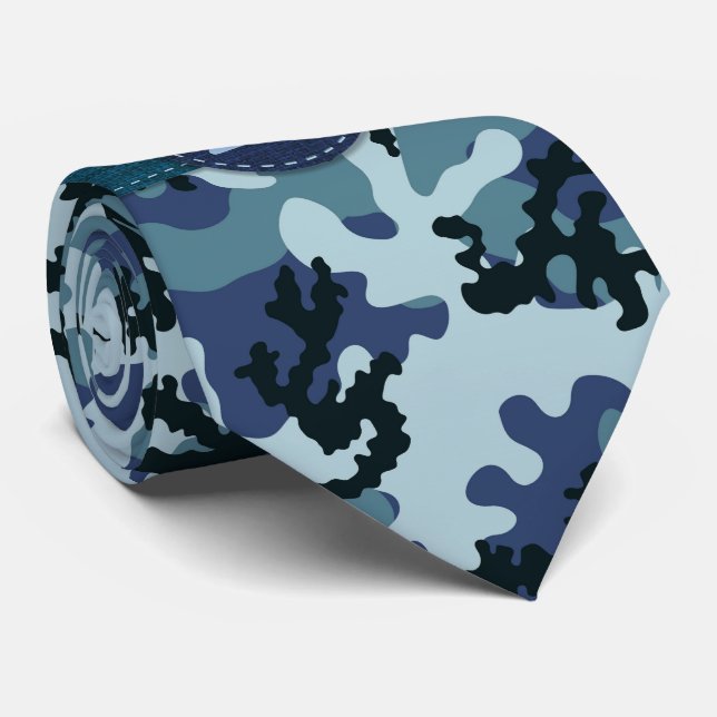 Cravate Camouflage de la marine (Roulé)