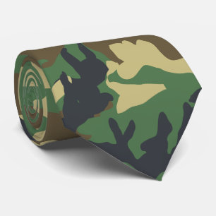 Cravate Camouflage militaire de l'armée Imprimer Forces ar