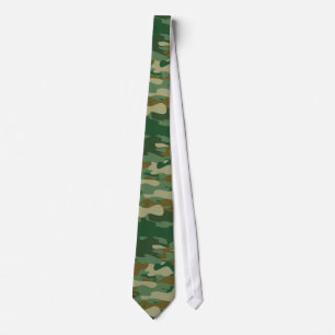 Cravate Camouflage pattern design neck tie Camo colors