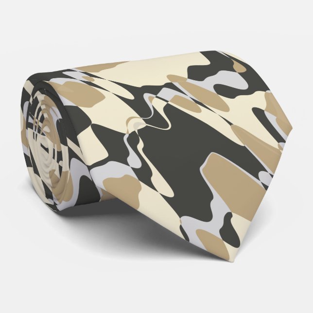 Cravate Camouflage Ultime Désert Tan (Roulé)