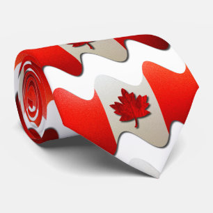 Cravate Canada Flag-Chrome par Shirley Taylor
