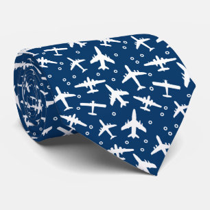 Cravate Capitaine d'avion Pilote Aéronef Motif d'aéronef