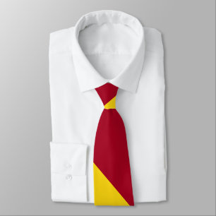 Cravate Cardinal et Gold Large University Stripe