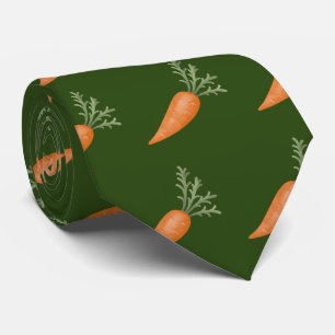 Cravate Carotte motif cool carrelée