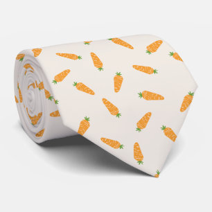 Cravate Carottes motif légume