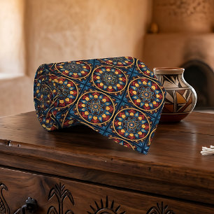 Cravate Carreau de Talavera mexicain coloré
