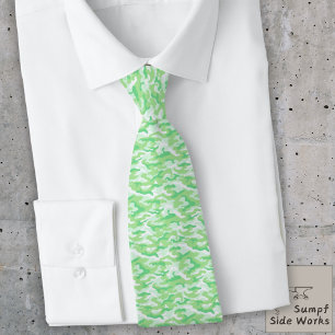 Cravate Carreaux light Gray and Green