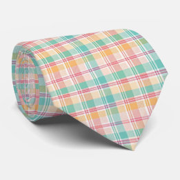 Cravate Carreaux Vichy Multicolores