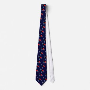 Cravate carrelée par bleu de Genève Burgee
