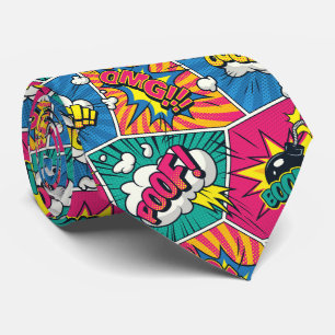 Cravate Cartoon Bubbles