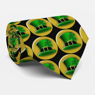 Cravate Casquette de Leprechaun vert de la Saint Patrick