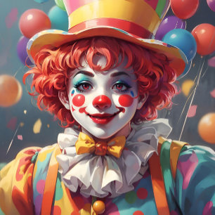 Cravate Célébration d'anniversaire de clowns