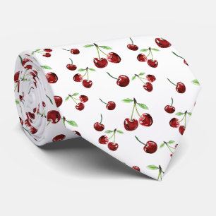 Cravate Cerise mignonne d'été de fruits de cerises de