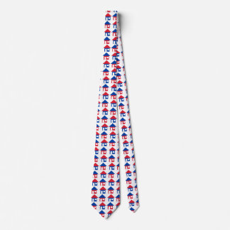 Cravate Chambre bleue blanche rouge de vrai agent