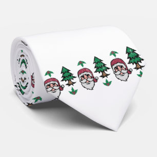 Cravate Chandail de Noël moche à Père Noël Thunder_Cov