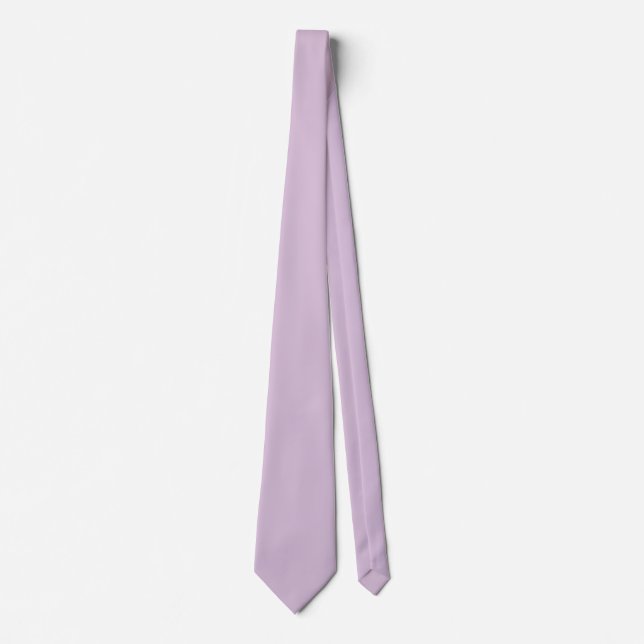 Cravate Chardon violet D8BFD8 - Option pour ajouter un nom (Devant)