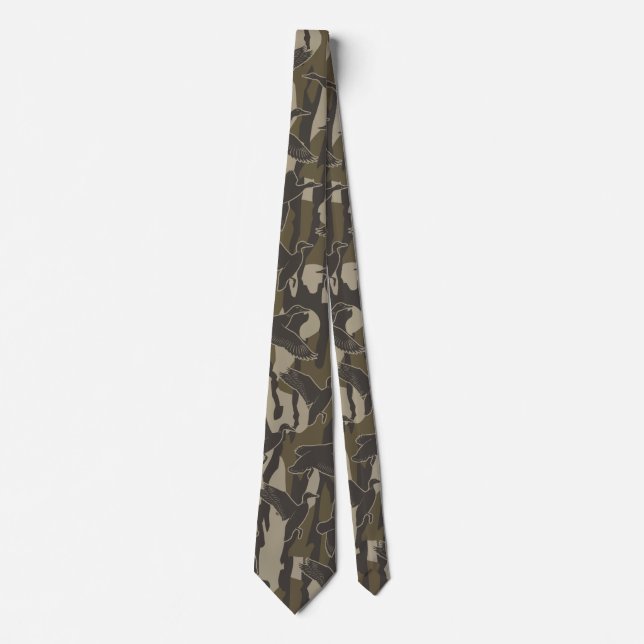 Cravate Chasse à la sauvagine Camo Chasseurs de canards (Devant)