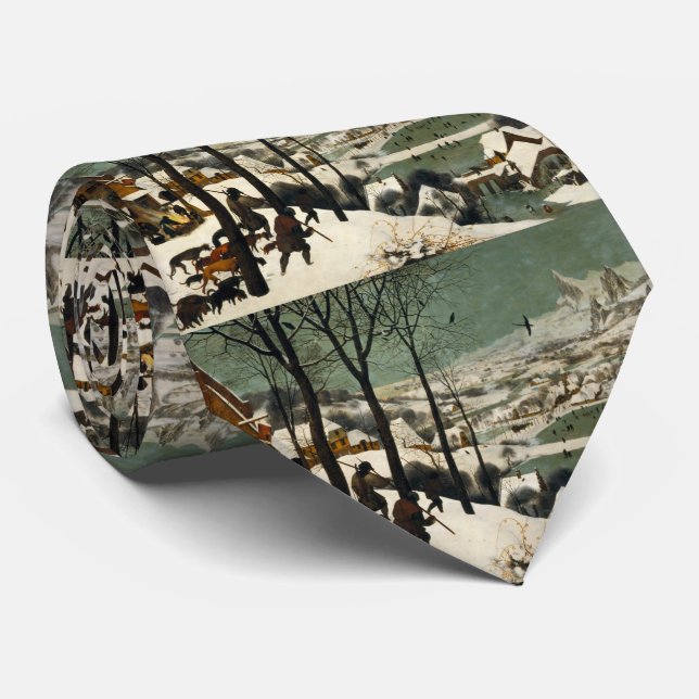 Cravate Chasseurs dans le Pieter de Neige Bruegel l'Ancien (Roulé)