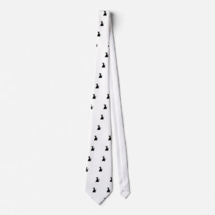 Cravate Chat noir gras aux yeux verts