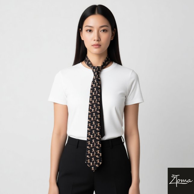 Cravate Cheeky Monkey Pattern (Créateur téléchargé)