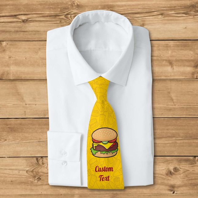 Cravate Cheeseburger (Créateur téléchargé)