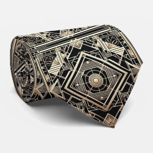 Cravate Chemise à col avec motif Art déco