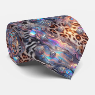 Cravate Chemise à imprimé animalier opale à pois pour le c