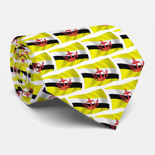 Cravate Chemise à rayures au motif du drapeau de Brunei