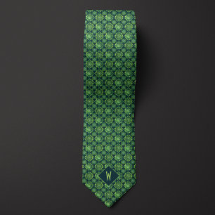 Cravate Chemise de mariage mandala vert forêt