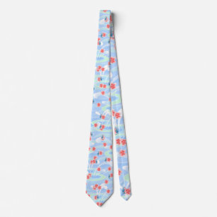 Cravate Cherry Blossom Rainstorm Tie