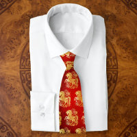 Cheval Papier D'or Rouge Nouvel An Lunaire Chinois