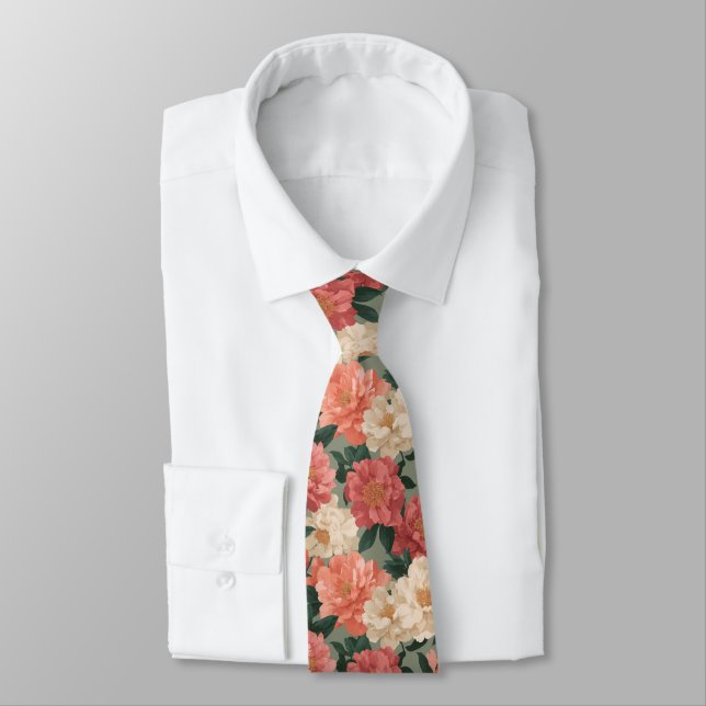 Cravate Chic Gifts For Him Peonies (Attaché)