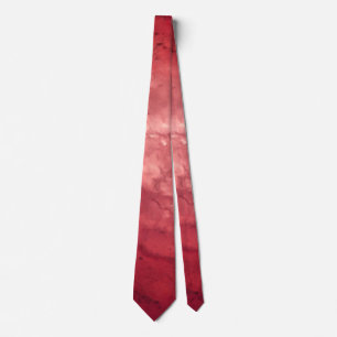 Cravate Chic moderne élégant en marbre rouge rose chaud