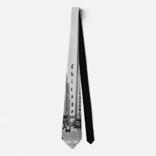 Cravate Chicago Madison Street Tie en nuances de gris