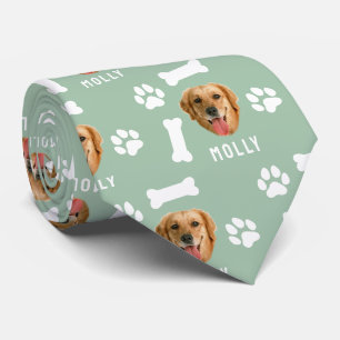 Cravate Chien customisé animal de compagnie photo et nom S