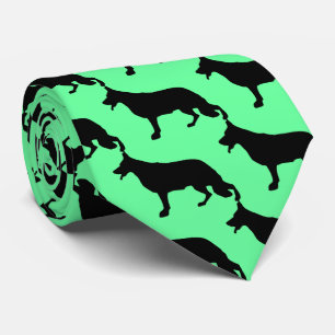Cravate Chien de berger allemand noir