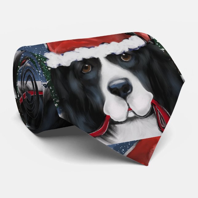 Cravate Chien de Terre-Neuve (Roulé)