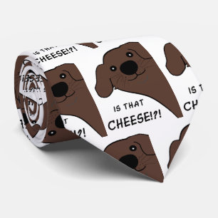 Cravate Chien de Terre-Neuve Brun Est-ce ce fromage