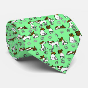 Cravate Chien Jack Russell Terrier Dessin Animé 