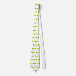 Cravate Chienchien vert de ballon