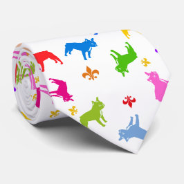 Cravate Chiffre français coloré