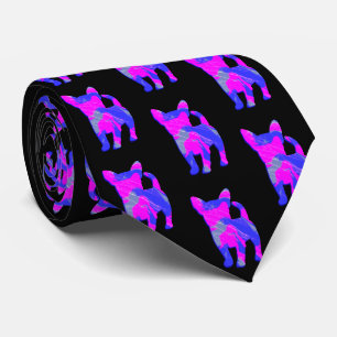 Cravate Chihuahua Chien rose Silhouette Noir Cou