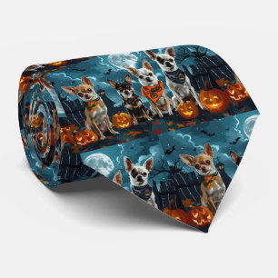 Cravate Chihuahua Halloween Éffrayant