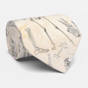 Cravate Chiropraticien Élégant Motif d'anatomie