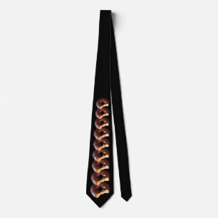 Cravate Chocolat givré Donut nourriture Motif