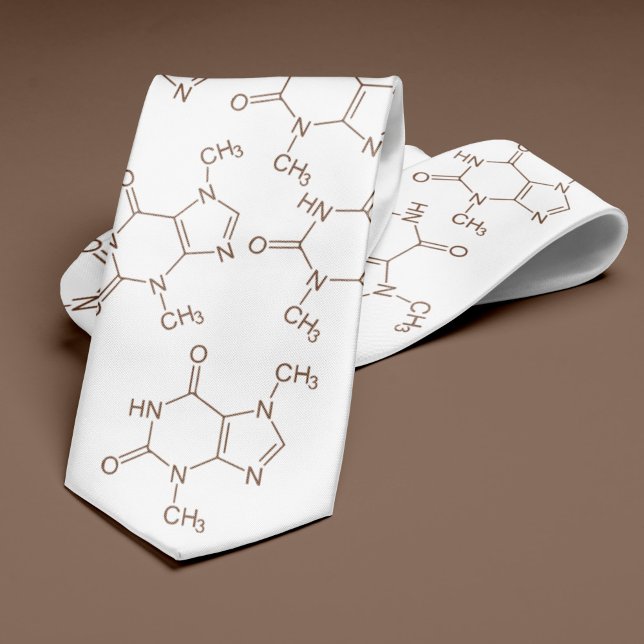 Cravate Chocolat Molecule Chimie (Créateur téléchargé)